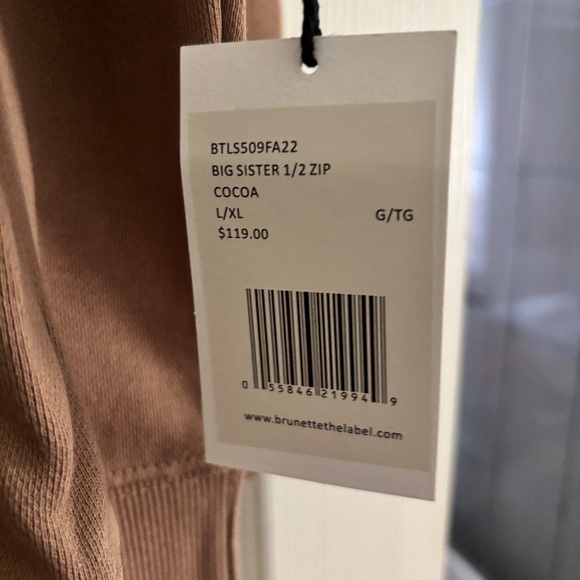 Brunette The Label Big Sister 1/2 Zip - Picture 2 of 4